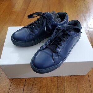 Italic Leather Cadence Sneakers in Midnight